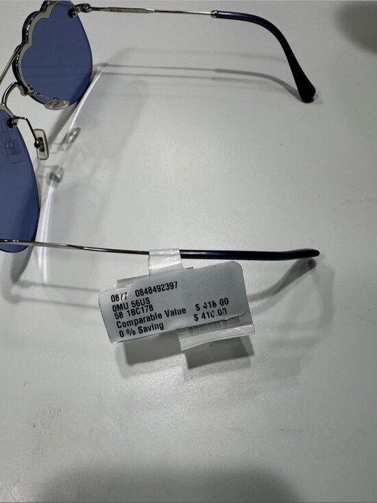 Miu Miu Aviator Cloud Sunglasses Periwinkle Mirror main image 8